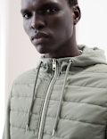 Cotton Rich Zip Up Hooded Jacket with Stormwear™