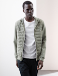 Cotton Rich Zip Up Hooded Jacket with Stormwear™