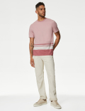 Pure Cotton Striped T-Shirt