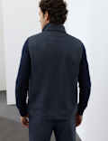 Padded Hybrid Zip Up Gilet with Wool