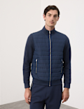 Cotton Rich Zip Up Quilted Jacket