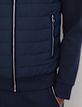 Cotton Rich Zip Up Quilted Jacket