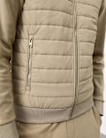 Cotton Rich Zip Up Quilted Jacket