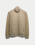 Cotton Rich Zip Up Quilted Jacket
