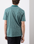 Pure Supima&reg; Cotton Geometric Polo Shirt