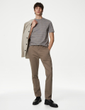 Pure Cotton Striped Textured T-Shirt