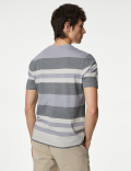 Pure Cotton Striped T-Shirt