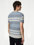 Pure Cotton Striped T-Shirt