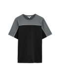 Pure Supima® CottonColour Block T-Shirt