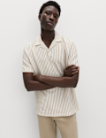 Cotton Rich Jersey Geometric Polo Shirt