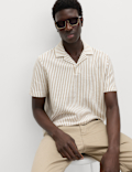 Cotton Rich Jersey Geometric Polo Shirt