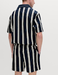 Cotton Rich Seersucker Striped Shorts