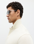 Cotton Rich Textured Knitted Polo Shirt