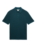 Cotton Rich Textured Knitted Polo Shirt