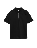 Pure Supima&reg; Cotton Half Zip Polo Shirt