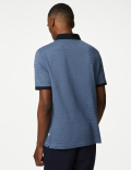 Pure Cotton Textured Polo Shirt