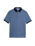 Pure Cotton Textured Polo Shirt