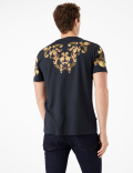 Cotton Baroque Print T-Shirt