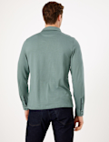 Premium Cotton Long Sleeve Polo Shirt