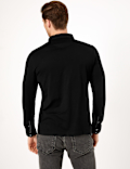 Premium Cotton Long Sleeve Polo Shirt