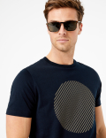Premium Cotton Circle Graphic T-Shirt