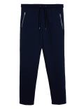 Cotton Blend Zip Pocket Joggers