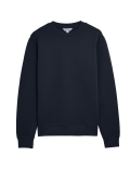 Cotton Textured Crewneck Sweatshirt