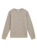 Cotton Textured Crewneck Sweatshirt