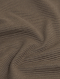 Cotton Textured Crewneck Sweatshirt