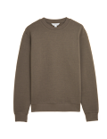 Cotton Textured Crewneck Sweatshirt