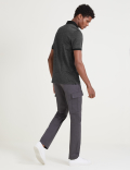 Slim Fit Pure Cotton Textured Polo Shirt