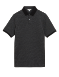 Slim Fit Pure Cotton Textured Polo Shirt
