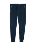 Cuffed Cotton Blend Zip Pocket Joggers