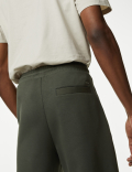Cuffed Cotton Blend Zip Pocket Joggers