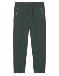 Cotton Blend Zip Pocket Joggers