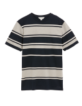 Pure Cotton Striped Textured T-Shirt