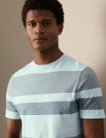 Pure Cotton Striped T-Shirt