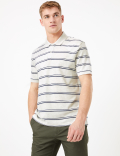Cotton Striped Polo Shirt
