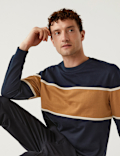Pure Cotton Colour Block T-Shirt