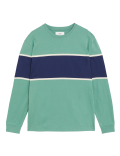 Pure Cotton Colour Block T-Shirt