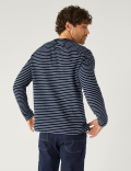 Pure Cotton Striped Long Sleeve T-Shirt