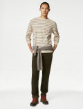 Pure Cotton Striped Long Sleeve T-Shirt