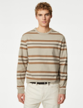 Pure Cotton Striped Long Sleeve T-Shirt