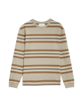 Pure Cotton Striped Long Sleeve T-Shirt