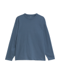 Pure Cotton Long Sleeve Oversized T-Shirt