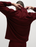 Pure Cotton Long Sleeve Oversized T-Shirt