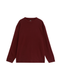Pure Cotton Long Sleeve Oversized T-Shirt
