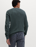 Pure Cotton 2-Tone Waffle Sweatshirt