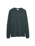 Pure Cotton 2-Tone Waffle Sweatshirt