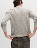 Pure Cotton 2-Tone Waffle Sweatshirt